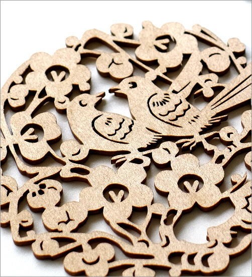 コースター おしゃれ 木製 北欧 かわいい 花瓶敷き woodコースター2