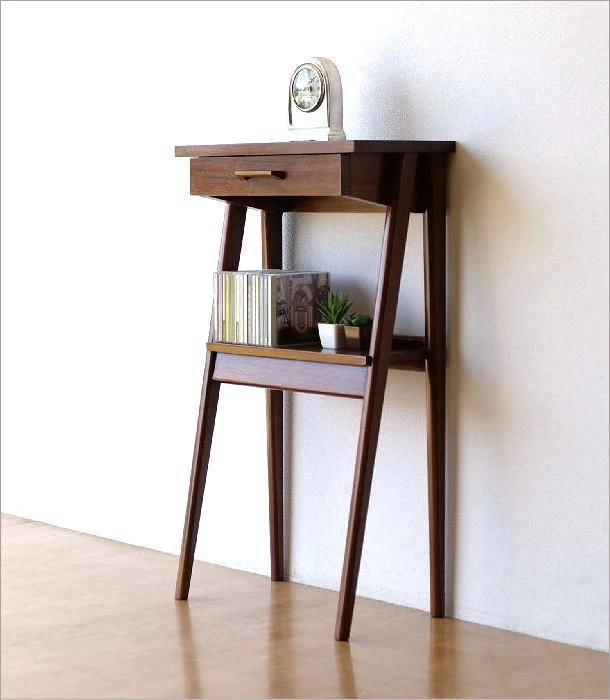 コンソールテーブル スリム アンティーク 北欧 サイドテーブル