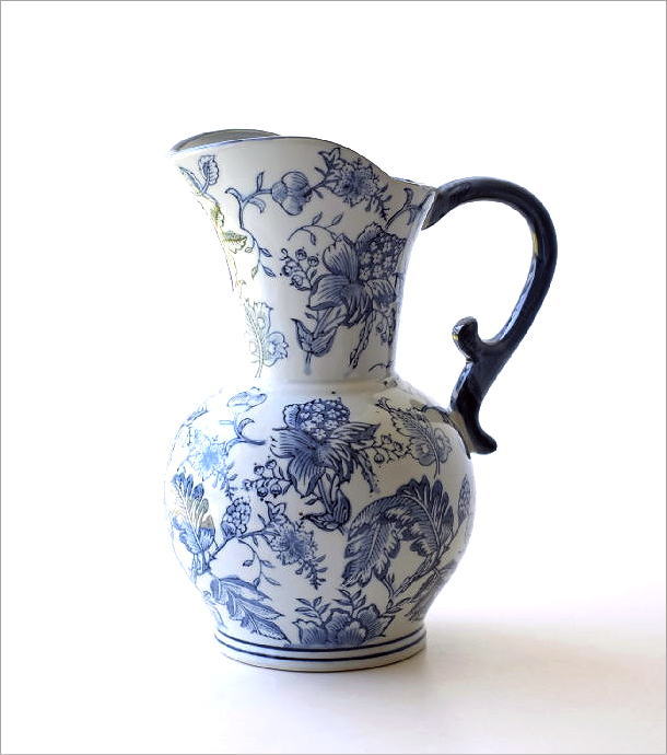 フラワーベース 花瓶 花びん 陶器 花器 おしゃれ シノワズリ モダン