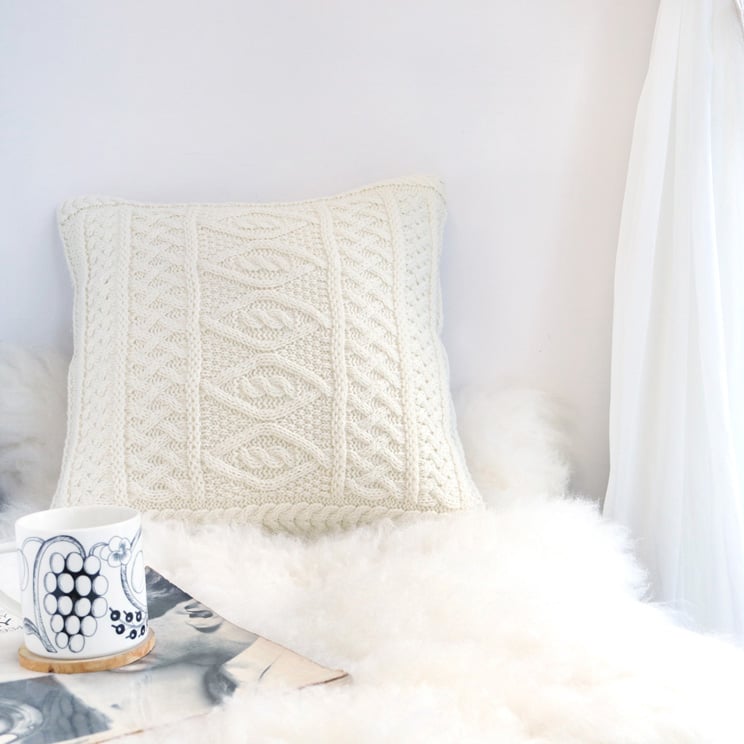 モデルルーム展示品 Oyuna カシミア クッションカバー オフホワイト