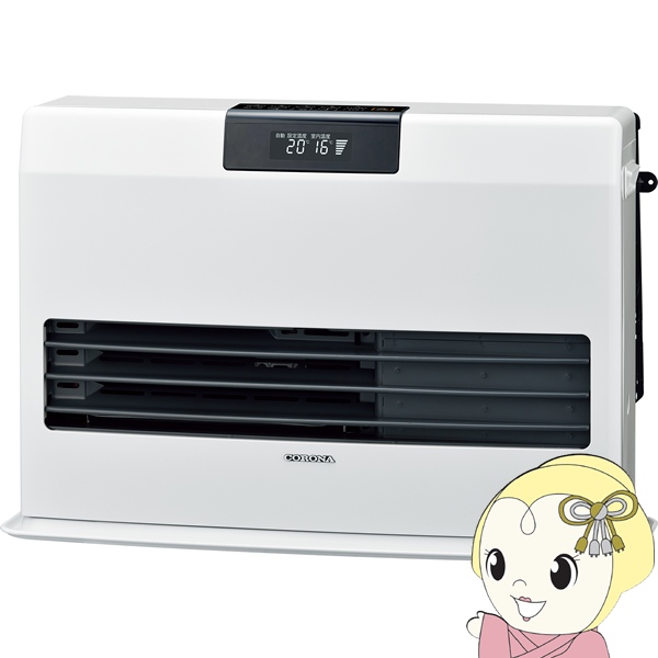 CORONA（コロナ） [予約]コロナ FF式温風石油ストーブ FF-WG65SK-W