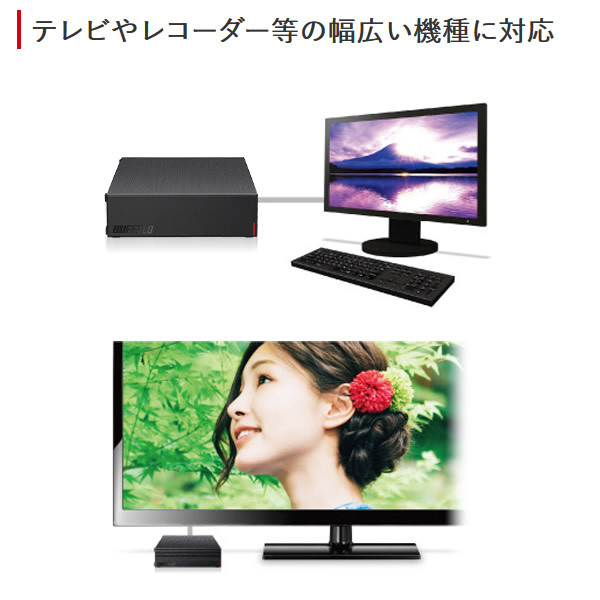 BUFFALO（バッファロー） パソコン テレビ 録画用 外付け