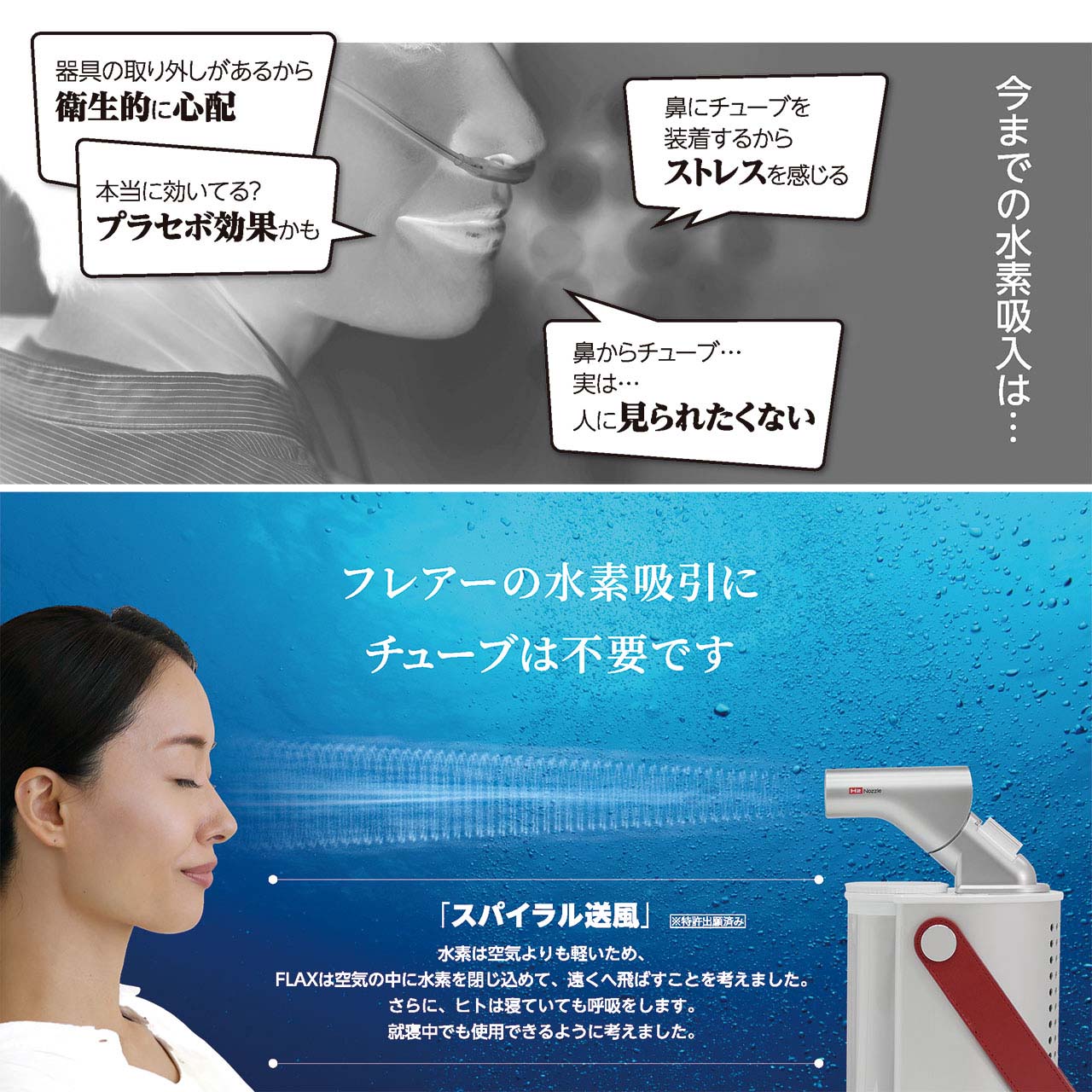 FLAX（フラックス） FLAIR SP フレアー エスピー 水素量1.5倍 水素吸入