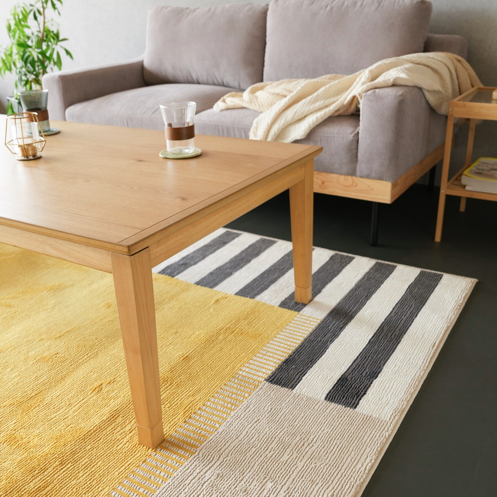 GOOD LIFE INTERIOR こたつテーブル 長方形 105×65cm オーク突板