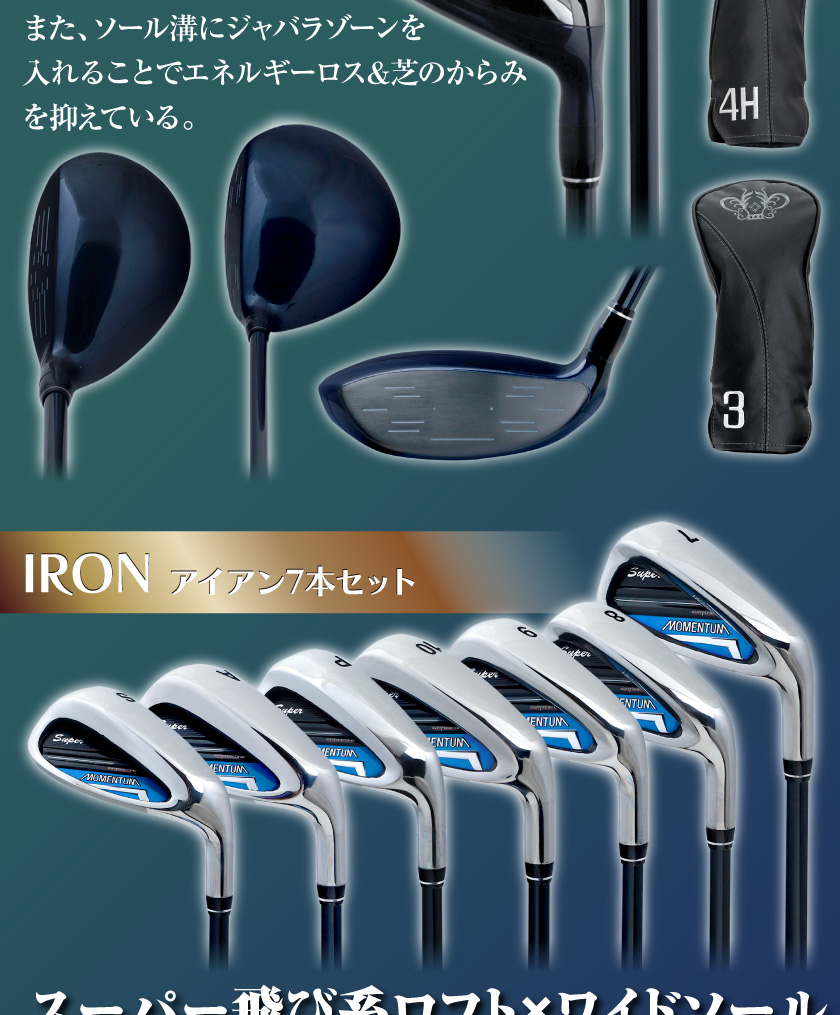 ゴルフクラブ フルセット MOMENTUM スーパーモメンタム グレードワン