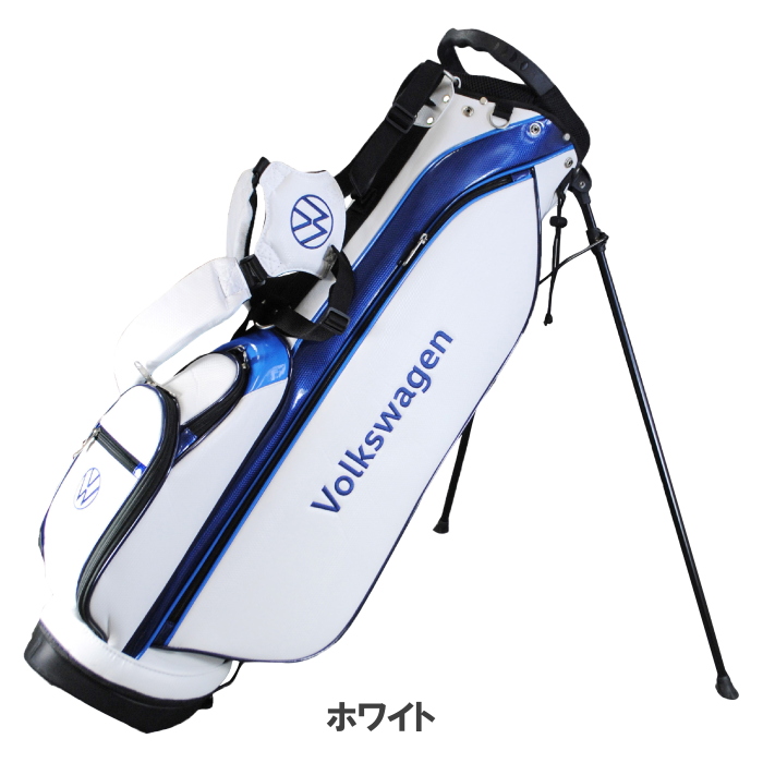 Volkswagen ゴルフ キャディバッグ 白/青 【公式通販】
