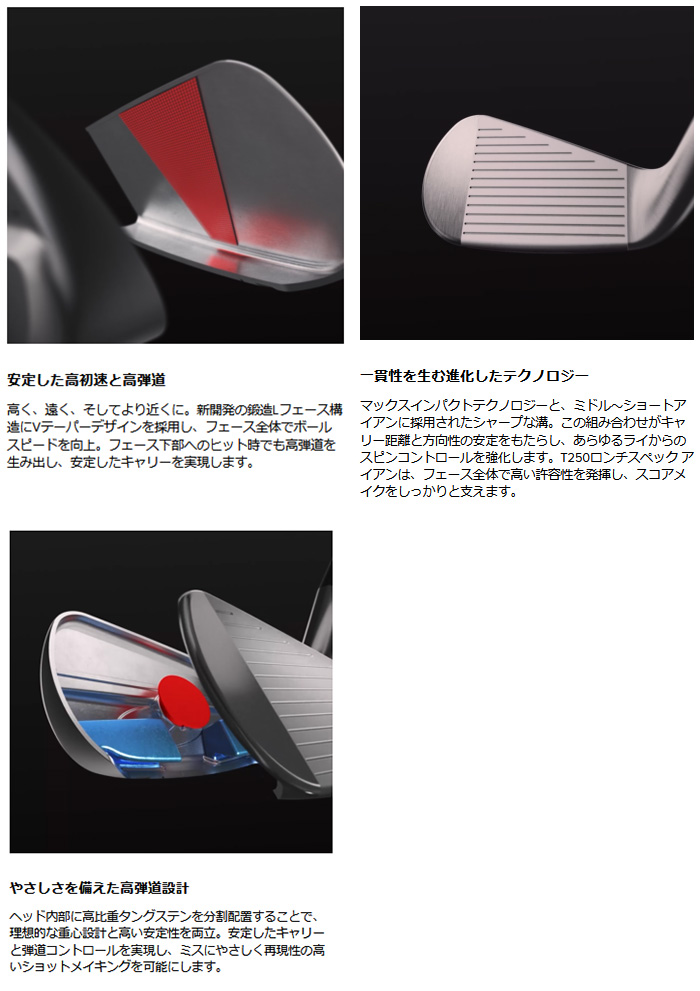 Titleist（タイトリスト） カスタム TITLEIST T250アイアン Launch