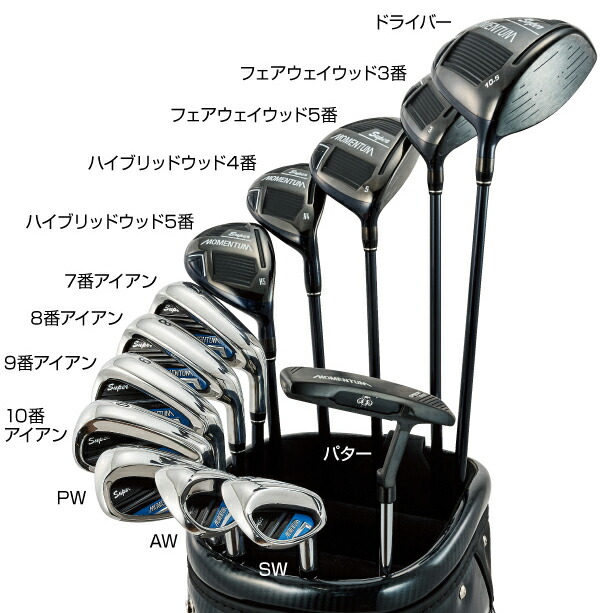 ゴルフセット フルセット 13本組 高反発チタンドライバー 軽量 右打ち