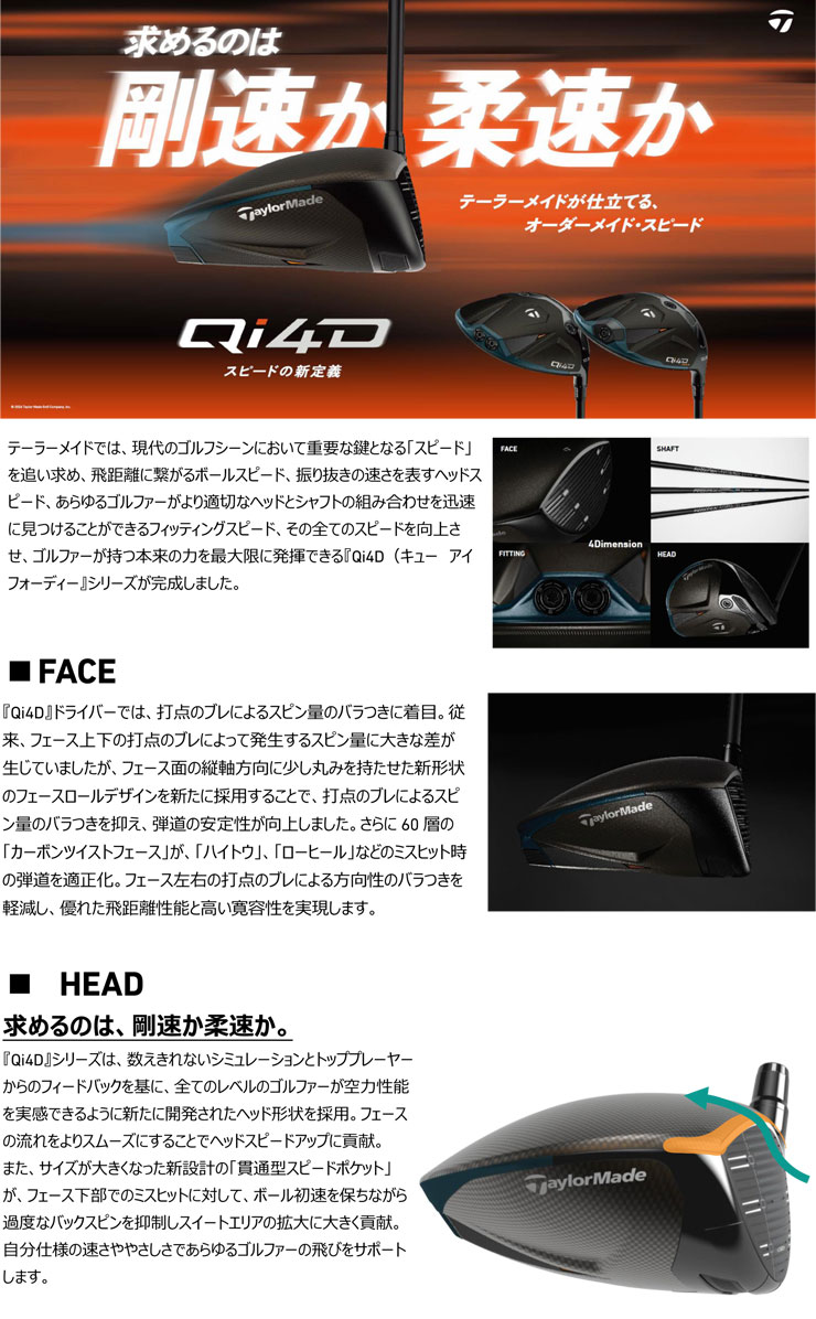 TaylorMade（テーラーメイド） Qi4D MAX ドライバー REAX MR50
