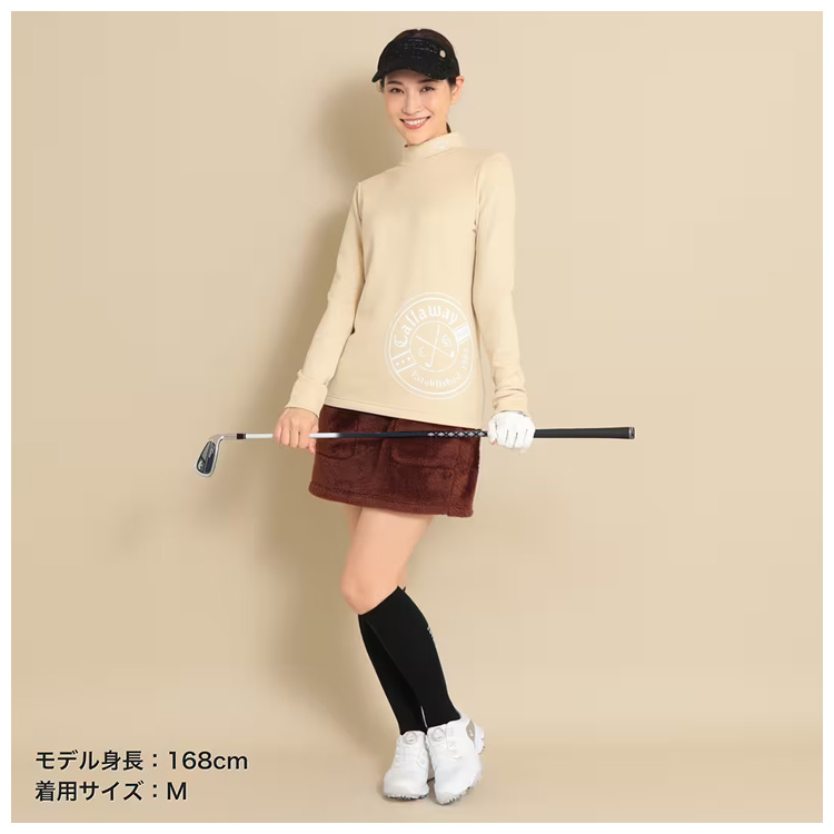 Callaway（キャロウェイ） ゴルフ レディース 裏起毛 長袖モックネック