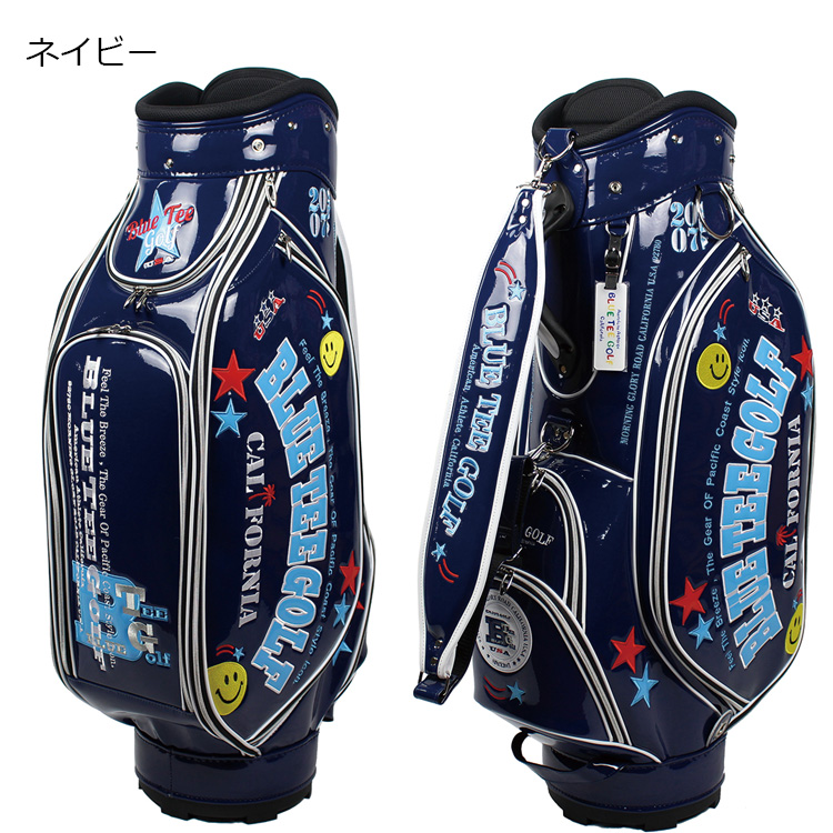 BLUE TEE GOLF（ブルーティーゴルフ） エナメル キャディバッグ BLUE