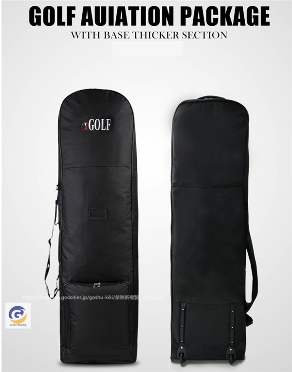 トラベルバッグ ゴルフ キャディバッグ カバー ローラー付き
