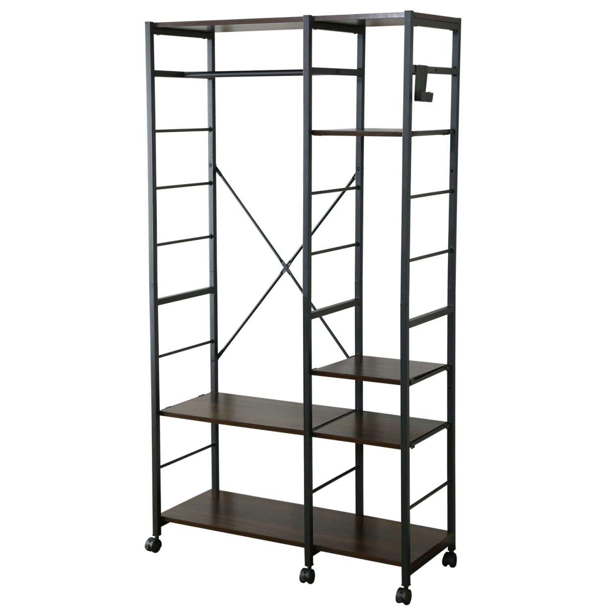 DORIS（ドリス） ハンガーラック オープンラック 収納 幅90cm 可動棚