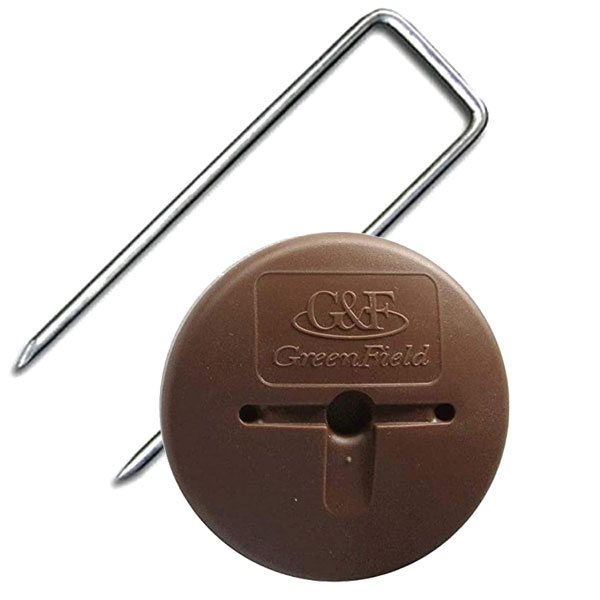 防草シート ピン 固定 15cm 50本 ワッシャー 付 ザバーン Uピン 杭