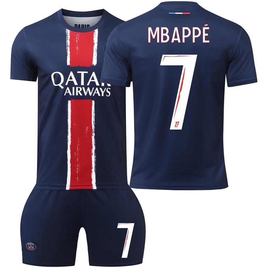 24/25 パリ サンジェルマン サッカーウェア 7番ムバッペ 19番李剛仁 10