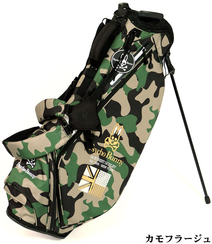 Psycho Bunny（サイコバニー） PB CAMO ゴルフスタンドバッグ PBMG7SC4