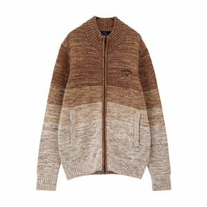 Callaway（キャロウェイ） メランジグラデーション フルジップ ニット