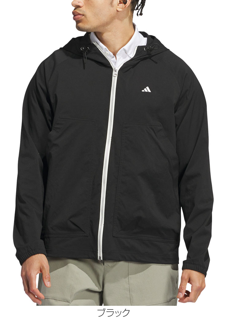 Old adidas アディダス ゴルフ GO-TO 防風 フルジップ フーディー