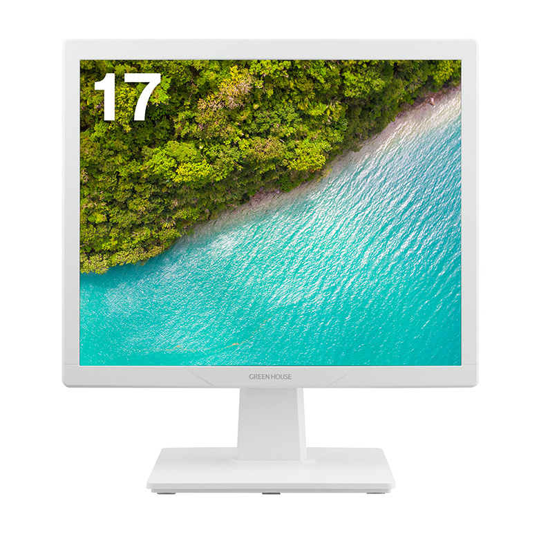 GREEN HOUSE（グリーンハウス） モニター 17インチ スクエア ブルー