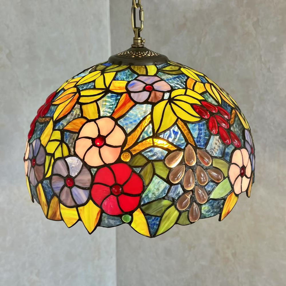 ステンドグラス ペンダントライト シーリングライト シャンデリア
