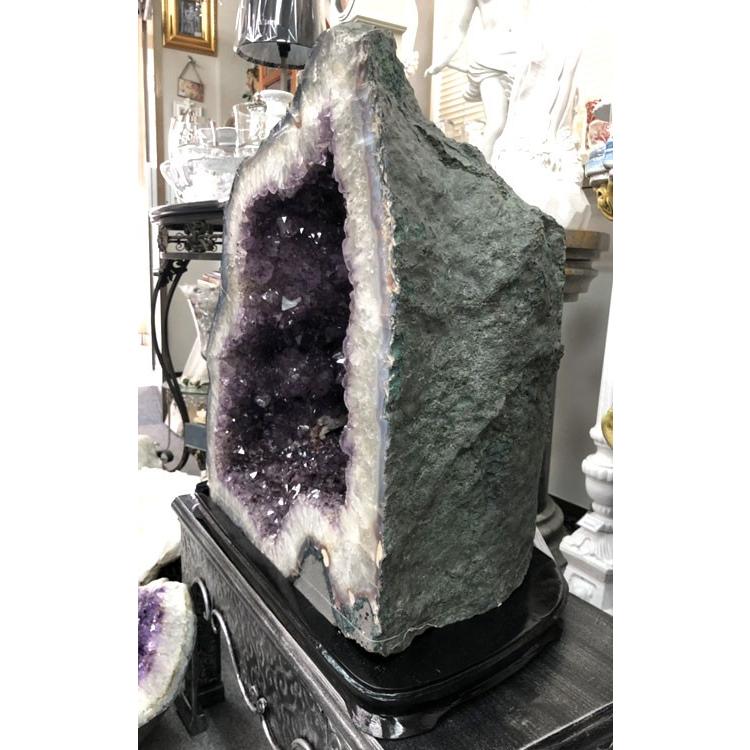 天然 紫水晶 特大 アメジスト ドーム 原石 大きい パワーストーン 57.4