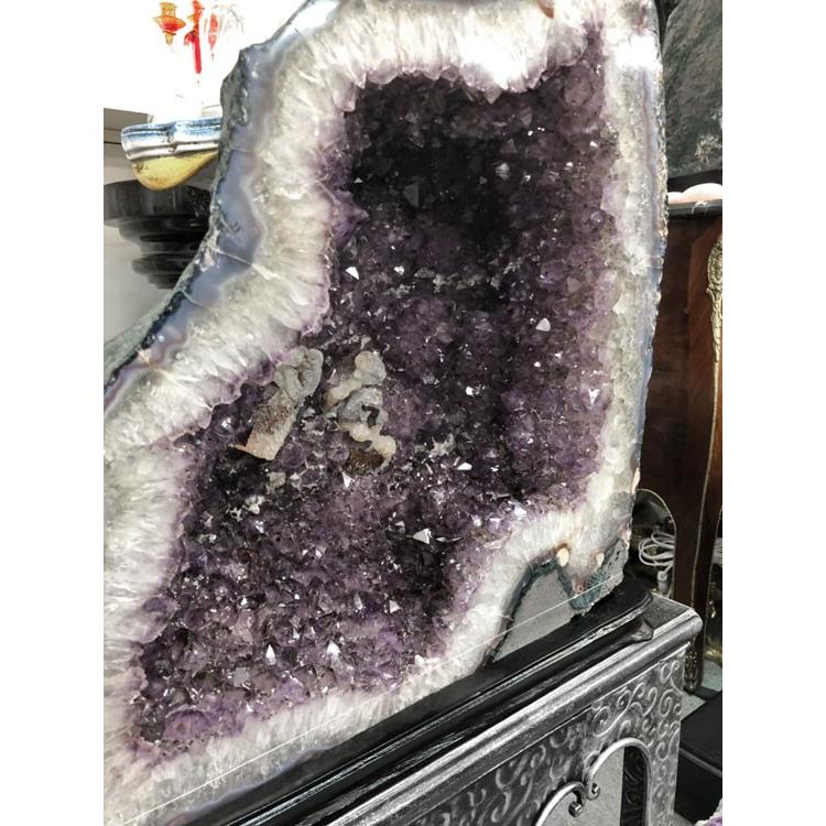 天然 紫水晶 特大 アメジスト ドーム 原石 大きい パワーストーン 57.4