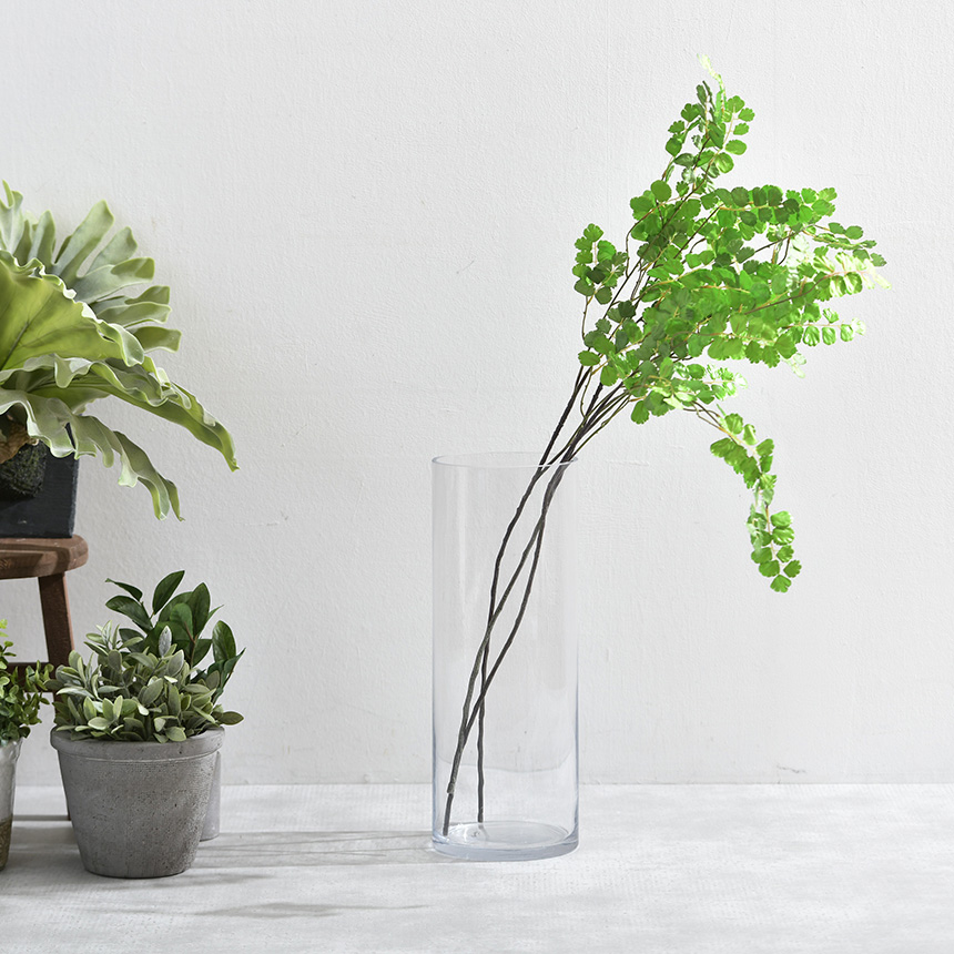 花瓶 ガラス フラワーベース 大きい 円柱 ガラス花瓶 ロング 高さ40cm