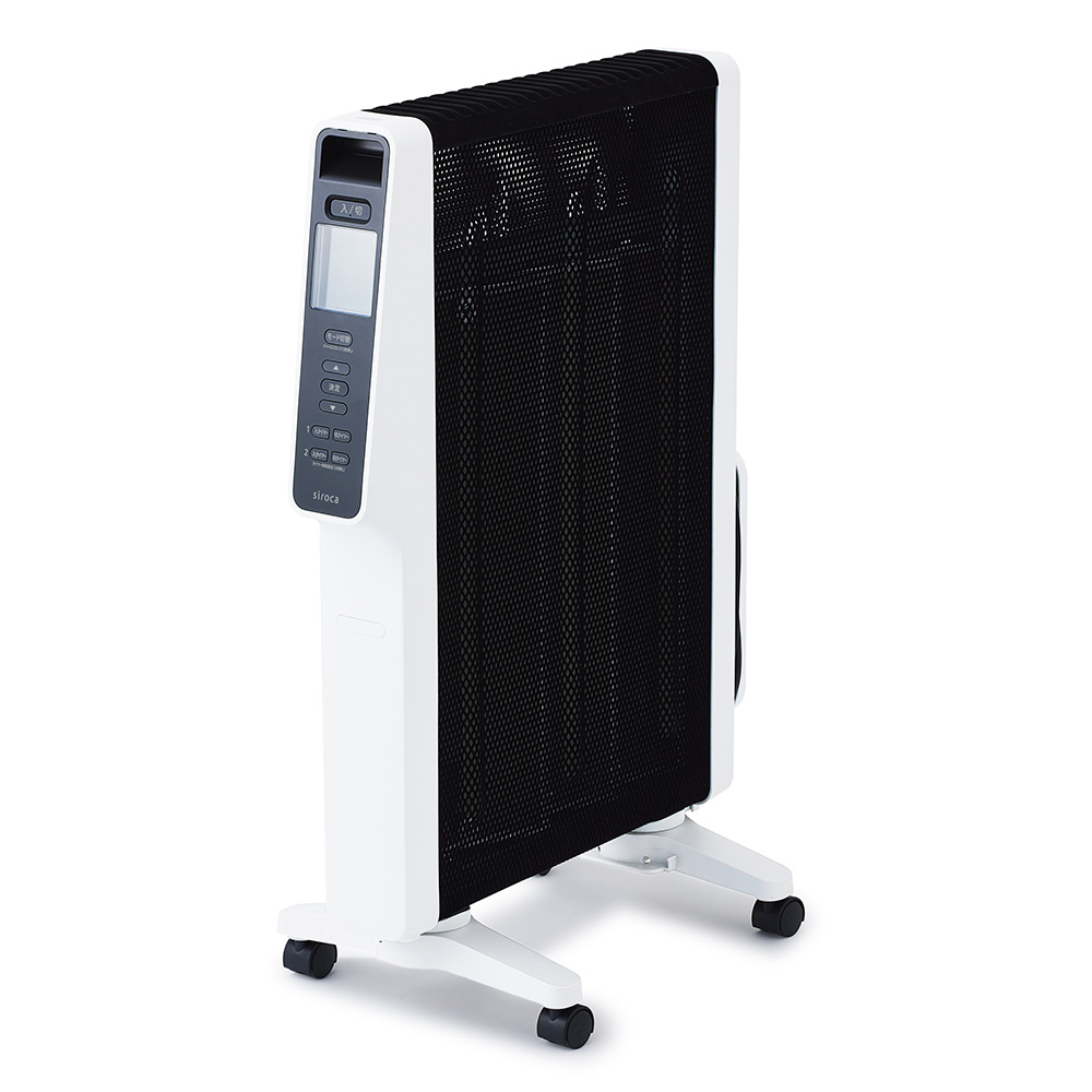 シロカ 遠赤軽量ヒーター かるポカ ホワイト パネルヒーター 室内 電気