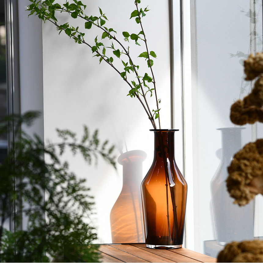 Clay（クレイ） 花瓶 ガラス 北欧 おしゃれ ブテリカ L 高さ40cm