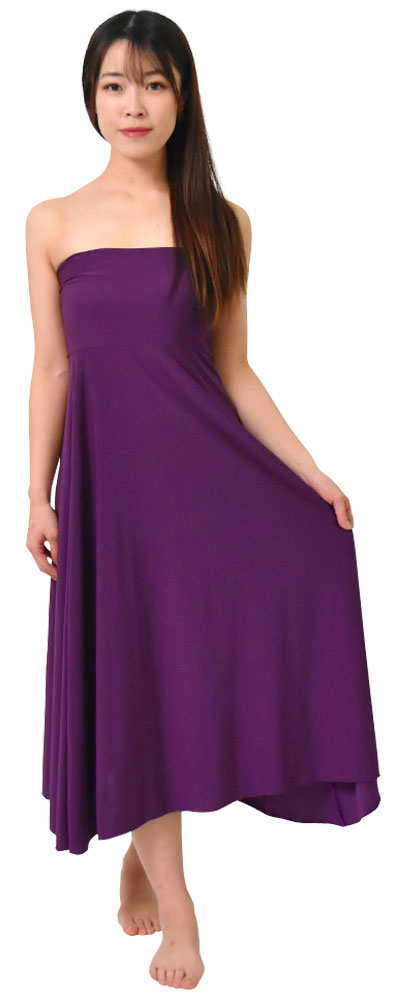 フラダンス衣装 ベアワンピース フラワンピース ダンス衣装 社交ダンス