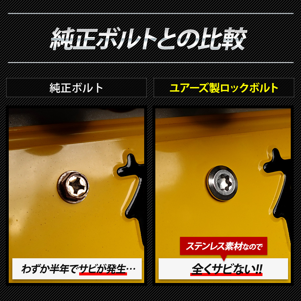 YOURS N-BOX / N-BOX CUSTOM JF5 JF6 適合 ナンバープレート ロック