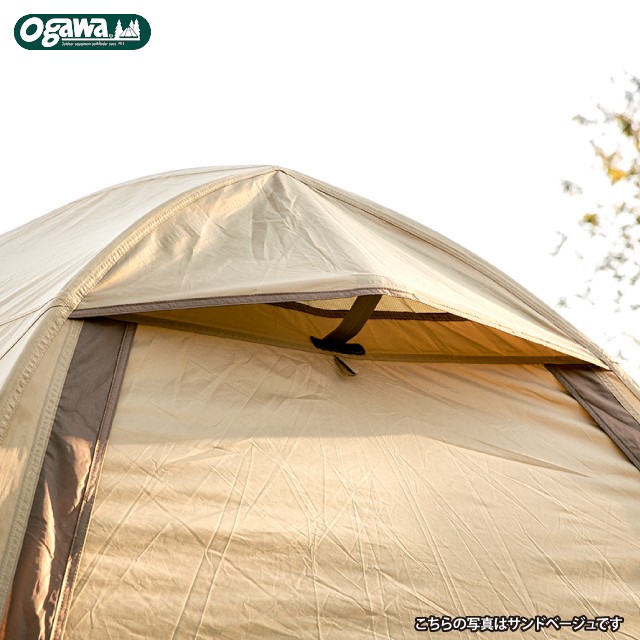 ogawa 地震対策 ステイシーST-2 ST2 カーキ ドーム型テント テント2人