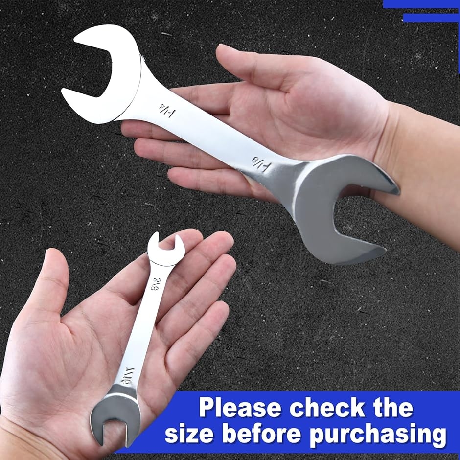 極薄スパナセット 両口スパナ 7本組 薄型スパナ オープンエンドスパナ