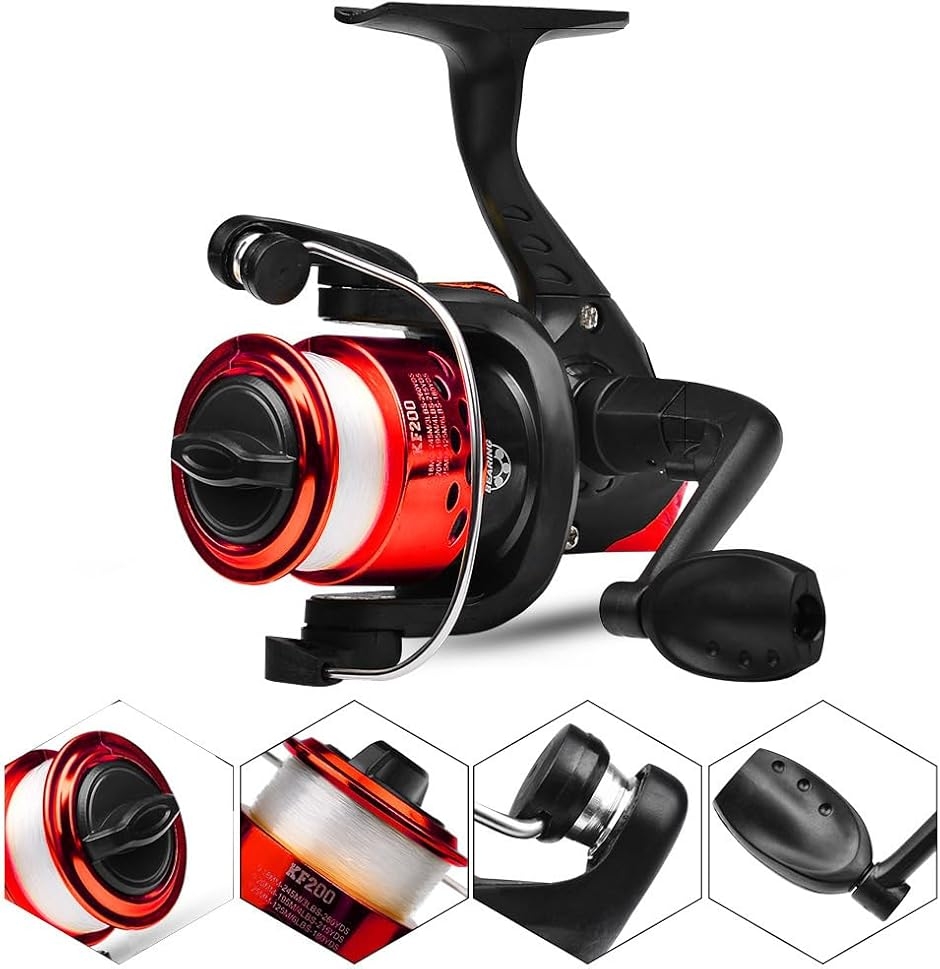 釣りセット 初心者 釣り道具 伸縮式釣竿2本＋スピニングリール2個