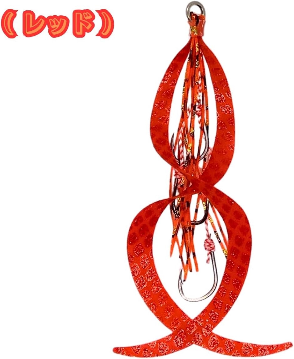 タイラバ ネクタイ スカート フック 3本針 ソリッドリング 5個セット