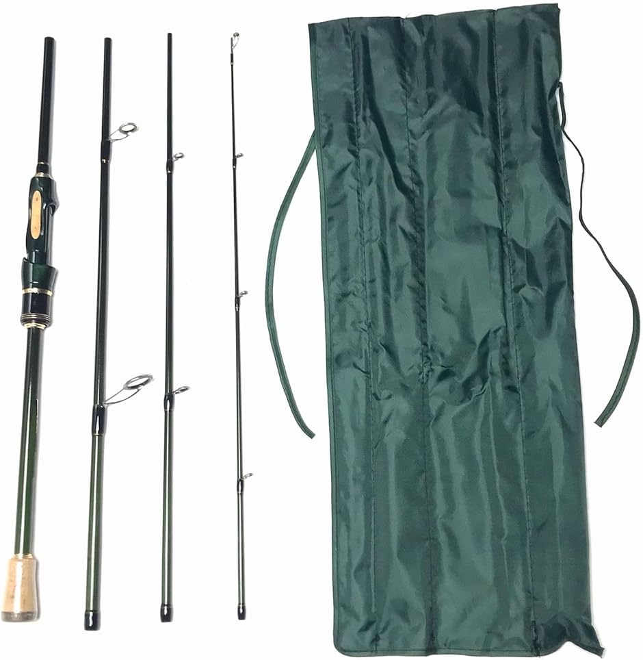 6フィート 1.8m スピニングパックロッド 4ピース バスロッド(6ft(1.8m