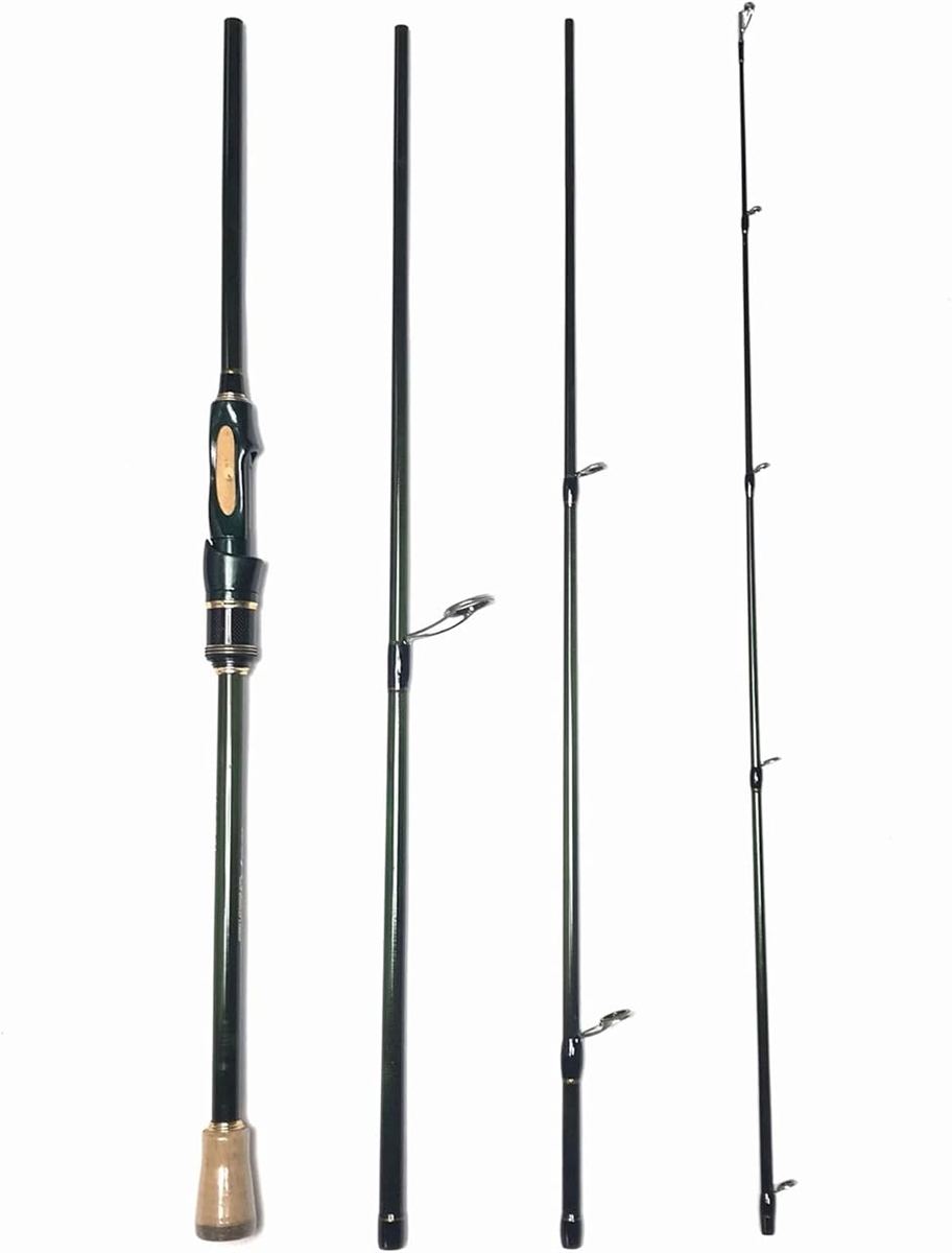7フィート 2.1m スピニングパックロッド 4ピース バスロッド(7ft(2.1m