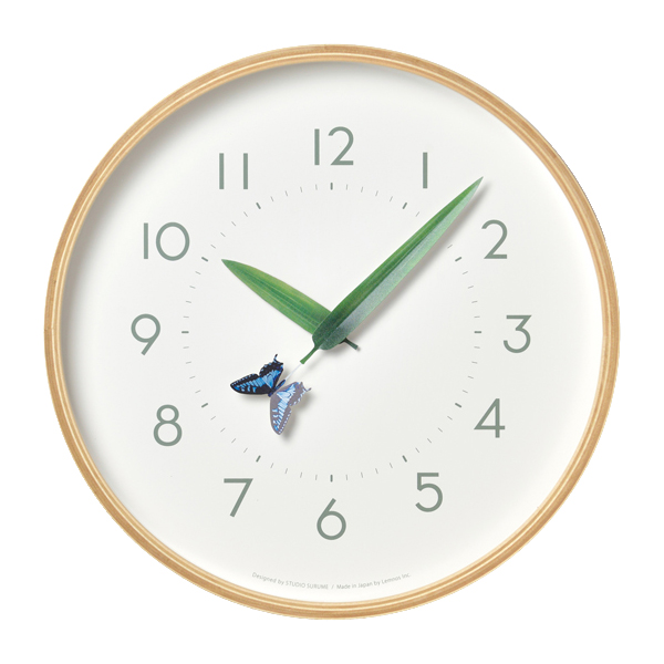 Lemnos（レムノス） 掛け時計 とまり木の時計 SUR18-16 特典付 アゲハ
