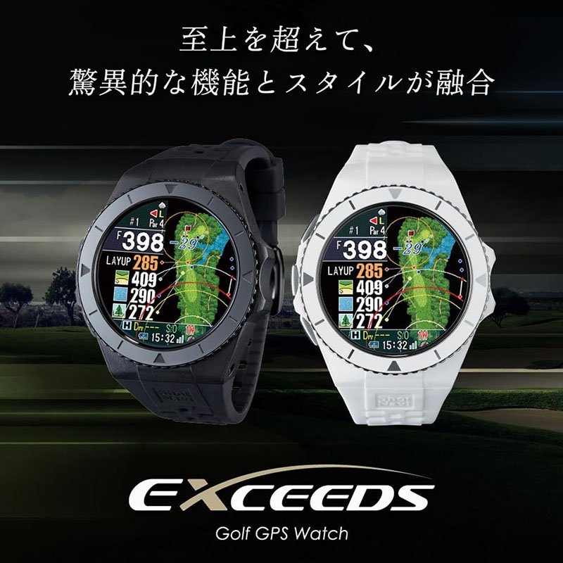 ショットナビ 腕時計 Shot Navi 時計 エクシード EXCEEDS ブラック 黒