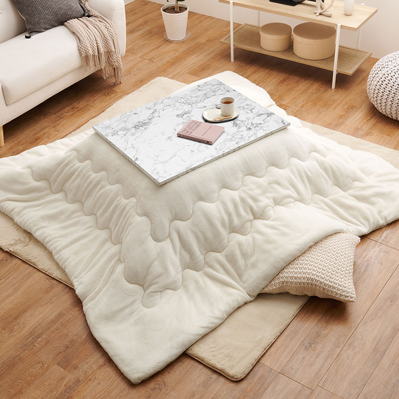 HAGiHARA（萩原） こたつセット こたつ 長方形 幅75cm 大理石風