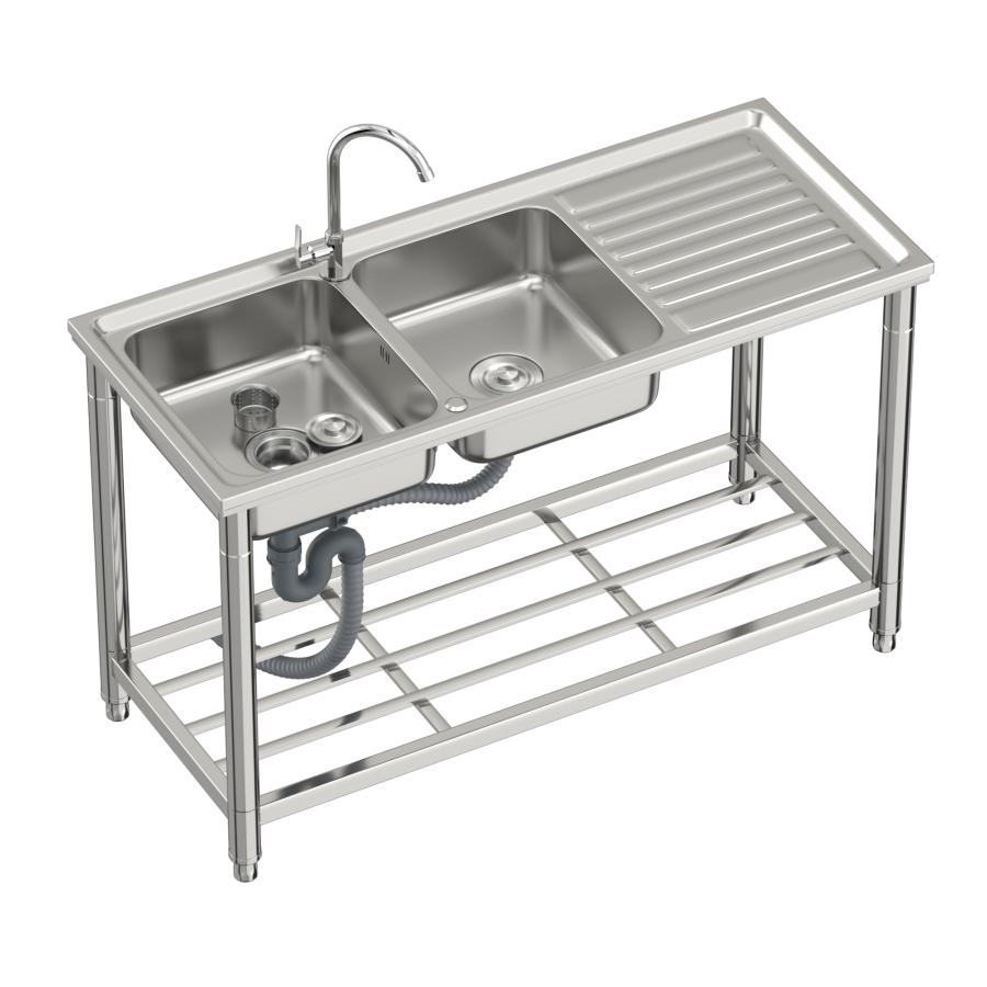 ステンレス 簡易 流し台 蛇口水栓付き 屋外 簡易式 シンク ガーデン