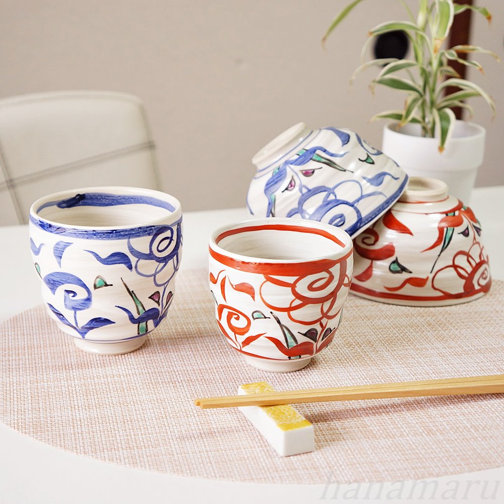 波佐見焼 ゆのみ ペアセット 輝峰窯 粉引万歴 夫婦湯呑 湯のみ 湯呑み