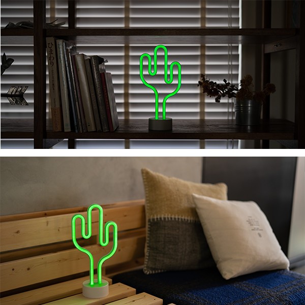 LEDネオンサイン SABOTEN インテリア ライト LED サボテン 観葉植物