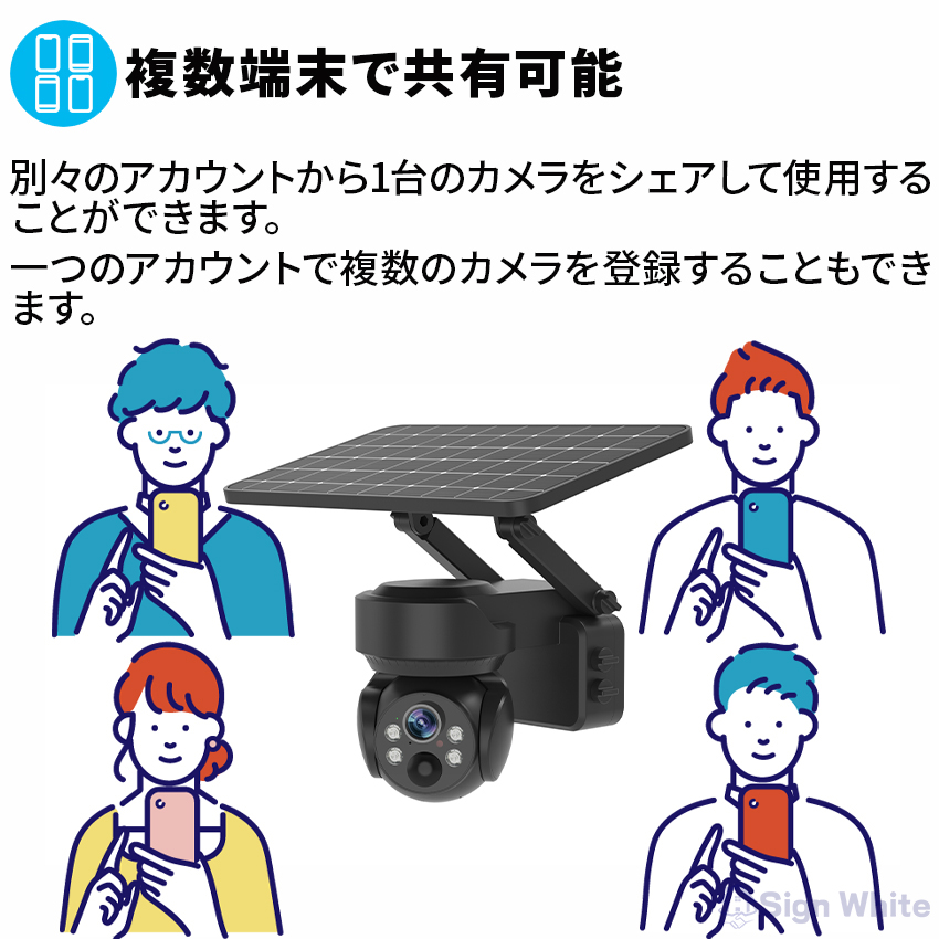 防犯カメラ 屋外 ソーラー 自動追跡 AI 自動追尾 家庭用 工事不要
