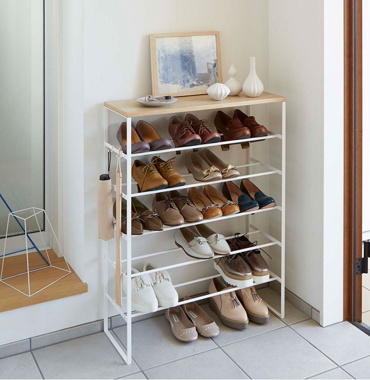 山崎実業 シューズラック スリム 省スペース おしゃれ タワー tower