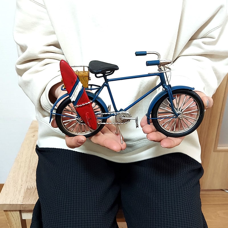 アメリカン レトロ 自転車 ブリキ 置物 Good Old Short Surf Bicycle