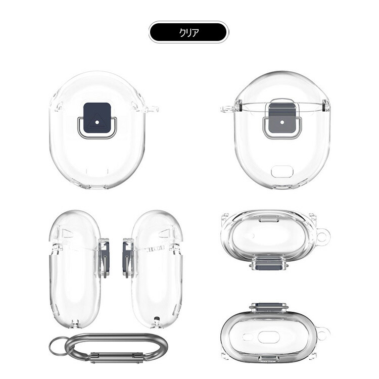 Google Pixel Buds Pro 2 ワイヤレス ヘッドホン ケース カラビナ付き