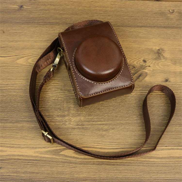 VLOGCAM ZV-1 II カメラケース ZV-1F PUレザー ショルダーストラップ