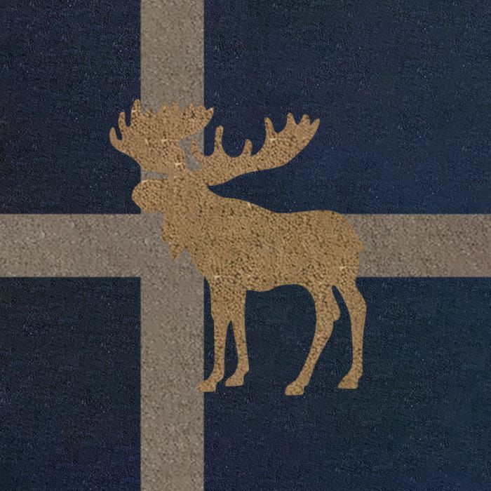 友安製作所 ラグ ラグマット 鹿 シカ おしゃれ 厚手 日本製 高密 弾力