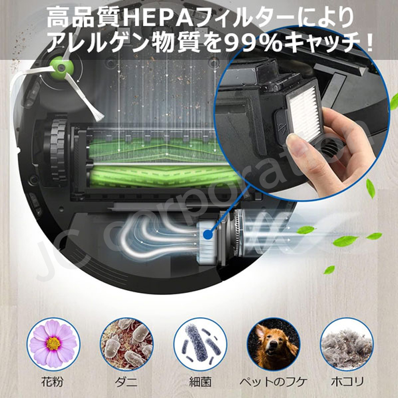 JCコーポレーション iieco ルンバ e5 シリーズ対応 フィルター 2個